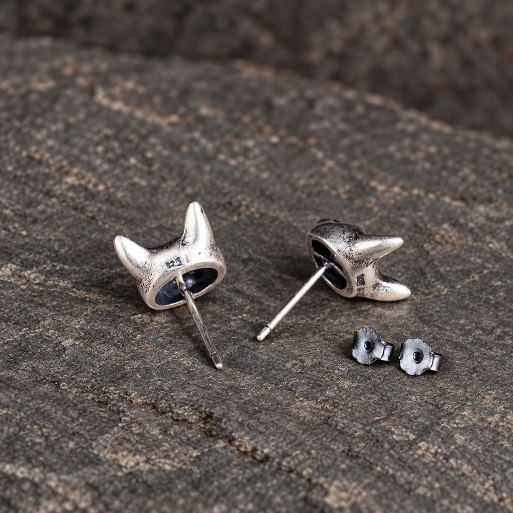 Shadow Cat Stud Earrings